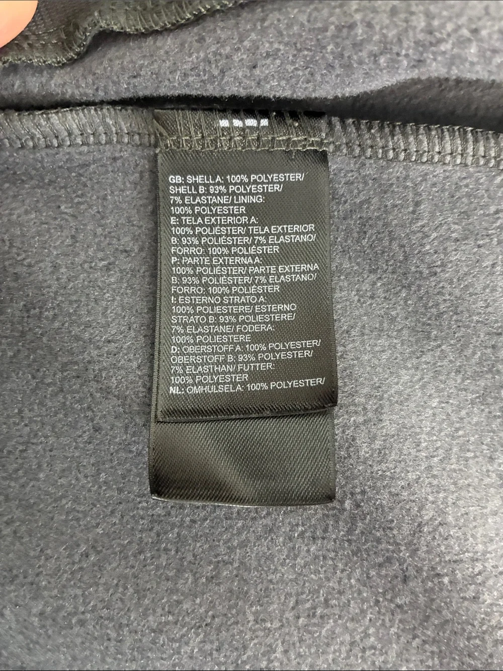 The North Face Charcoal Grey Zip Up